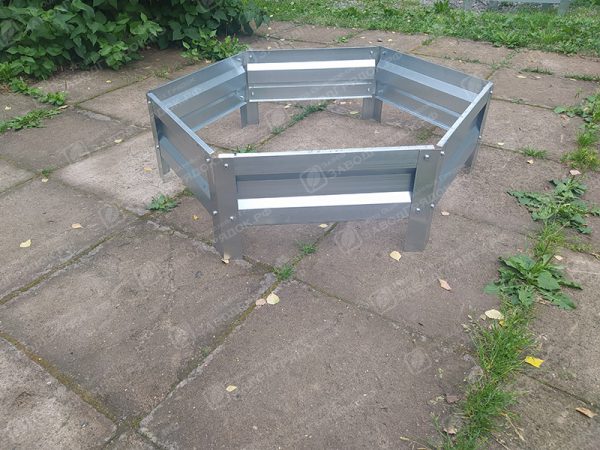 Клумба шестигранная оцинкованная (1 ярус) — изображение 2