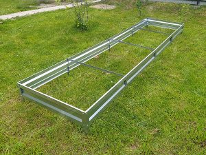 Грядка «Усиленная» оцинкованная (высота 20 см)